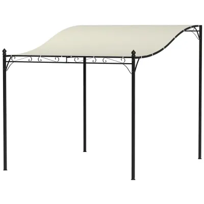 Påbyggnadspaviljong Pergola med Tak 2,5X3X2,5 m