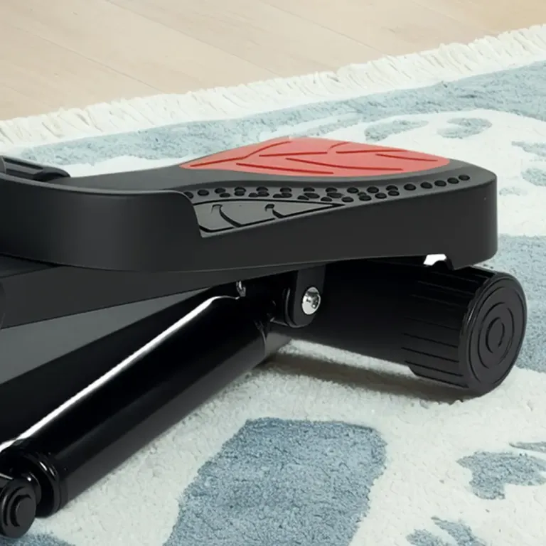 Mini-Stepper Träningsmaskin med LCD Skärm Svart av Stål