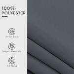 Markisväv Markisöverdrag Ersättningstyg Grå av Polyester för Trädgård och Balkong Vattenavvisande Solskydd 3 x 2,5 m