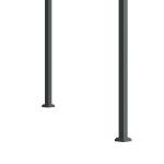 Pergola med Justerbart Tak, Modern Trädgårdspaviljong i Metall, Skapar Skugga och Rumskänsla på Uteplatsen, Svart/Grå, 298 x 213 x 221 cm