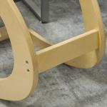 Ergonomisk Gungande Knäpall för Hemmakontor för Förbättrad Hållning, Grå