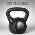 Kettlebell Prisvärd Svart för Hemmaträning och Styrketräning Fylld med Sand för Nybörjare Kraftfull Modell för Fitness och Hälsa 8 kg