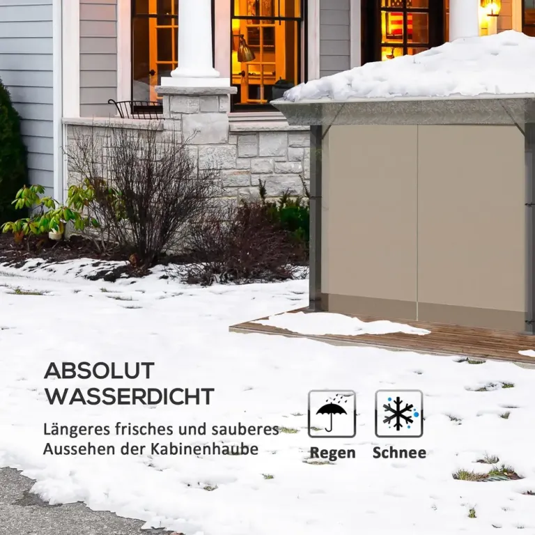 Ersättningstak för Paviljong Skyddskåpa Transparent 3 x 3 m
