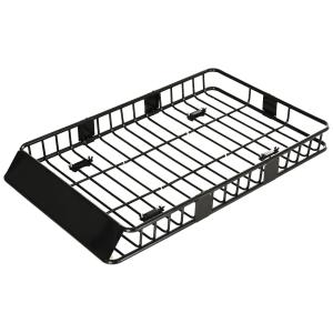 Takkorg Bil Justerbar Universal Takräcke Bagagekorg Metall Svart 162 X 99 X 16 Cm