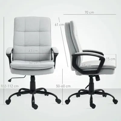 Kontorsstol Ergonomisk Snurrstol Grå