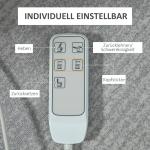 Elektrisk TV-Stol med Uppresningshjälp, Bekväm Relaxfåtölj i Sammet, Justerbar Liggfunktion med Fjärrkontroll, Grå, 92 x 93 x 105 cm