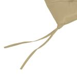 Sittdynor 2-pack med Bindband och Tjock Vaddering för Trädgårdsstolar Hållbar och Bekväm Khaki Tyg för Altan och Uteplats 98 x 50 cm