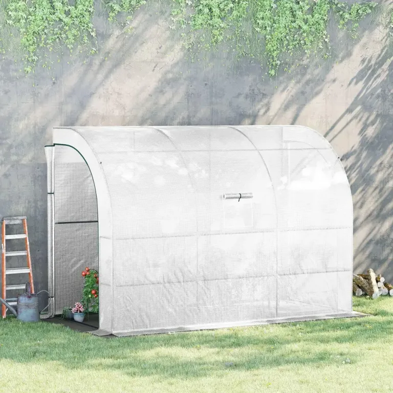Litet Växthus Tunnelväxthus med Hyllor 300 x 150 x 213 cm