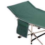 Campingsäng Gästsäng Hopfällbar Grön av Stål och Oxford Tyg för Camping och Resor inklusive Bärväska Stabil och Bekväm Säng 190 x 68 x 52 cm