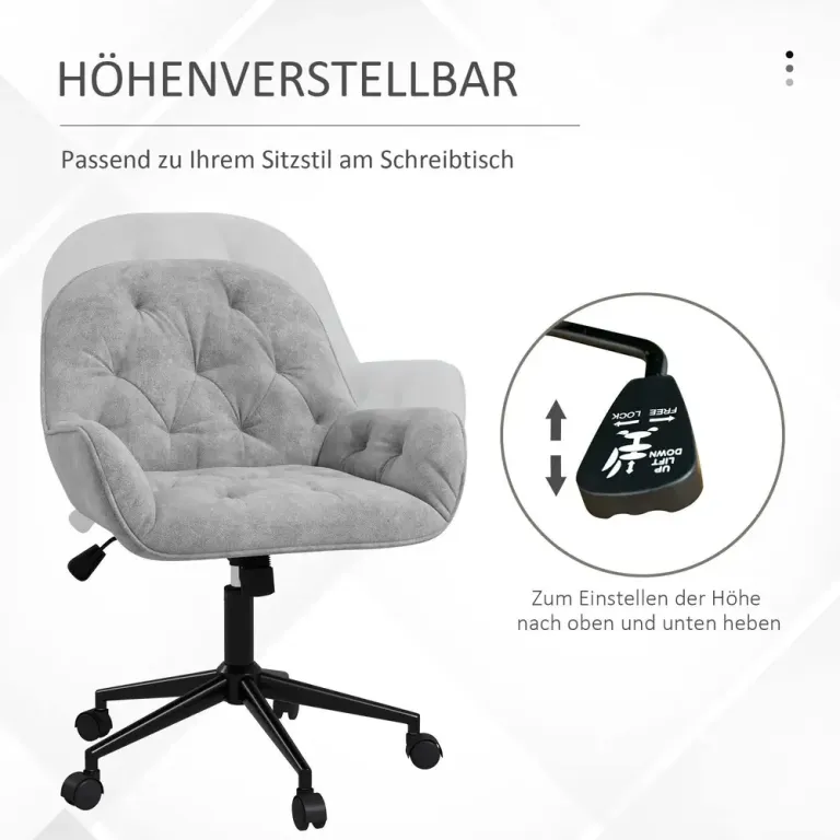 Ergonomisk Kontorsstol Chefsstol Höj- & Sänkbar