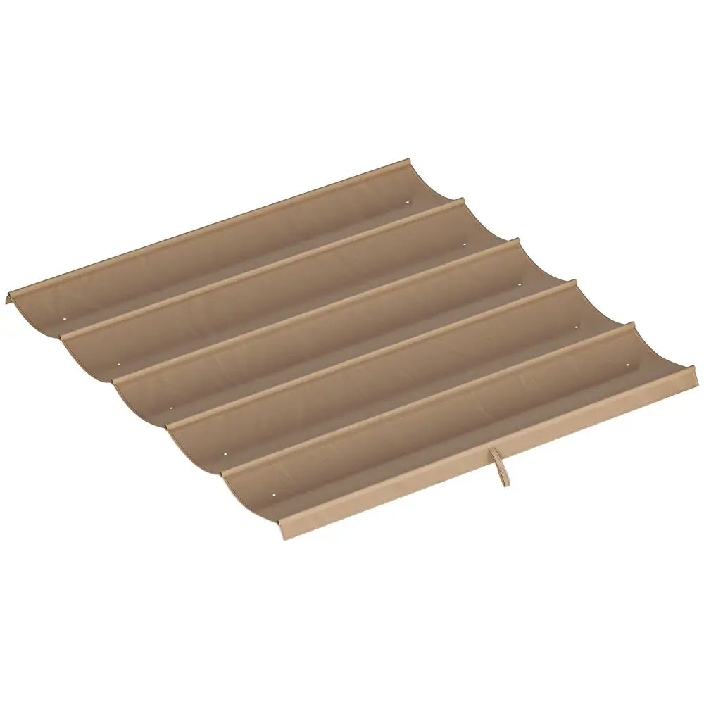 Pergolatak Prisvärd Brun Polyester för Pergola som 3 x 3 M
