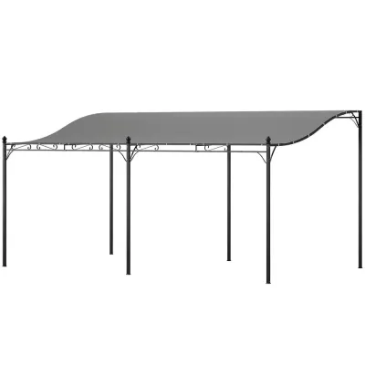 Påbyggnadspaviljong Pergola med Tak 3X5X2,5 m