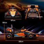 McLaren Barnbil Elbil Orange av Plast för Barn 3-5 År Licensierad Sportbil med Fjärrkontroll och MP3 30 kg