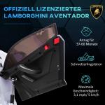 Licensierad Lamborghini Aventador Barnelbil, Gullwing-dörrar, Musik, Horn, för 3–5 År, Vit