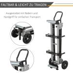 Stativ för Kapsågsarbetsbord Sidoförlängning 123,5-245 Cm Svart och Silver