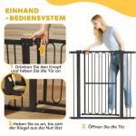 Trappgrind utan Borrning, Säkerhetsgrind för Hund 76-104 cm