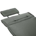 Solstolskudde Trädgårdsstol med Avtagbart Kuddfodral Polyester och Bomullsfiber Grå 198 X 53 X 5 Cm