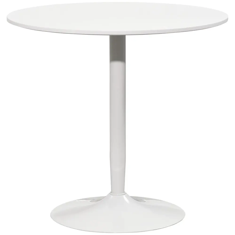 Matbord för 2 Personer med Rund Bordsskiva 80 x 80 x 75 Cm