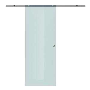 Rumsavdelare Matt Säkerhetsglas Skjutdörr Inklusive Skena och Handtag Enkel Installation 775/900/1025 X 2050 Mm