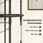Spaljé Trädgård 2-Pack Svart Stål för Klätterväxter Robust Växtstöd Obeliskform för Rosor och Murgröna Väderbeständig 174 cm