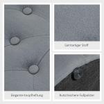 Pall med Förvaringsutrymme Ottoman Grå av Sammetslook för Vardagsrum och Sovrum Rund Stoppad Pall med Lock Ø 60 x 40 cm