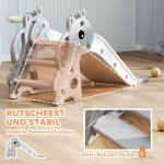 Barnrutschkana Rutschkana 3-i-1 Grå av Plast för Inomhus Småbarnsrutschkana med Basketkorg 106 x 51,5 x 52 cm