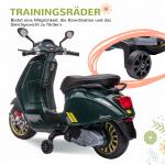 Elmotorcykel Barnmotorcykel Mörkgrön av Plast och Metall för Barn 3-6 År 6V Fordon med MP3 och LED Strålkastare 3 km/h
