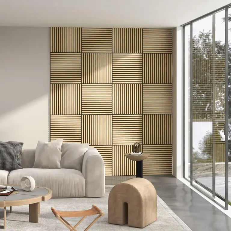 Ljudabsorberande Akustikpaneler Rosa 4-Pack 60 x 60 x 2,1 cm
