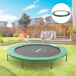 Trampolinkantskydd Grön Väderbeständig PVC och PE Slitstarkt Skyddskant för Studsmatta 244 Cm