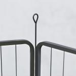 Set Med 2 St Förlängningspaneler 2 Stängselpaneler För Utomhusbruk, 80 X 100 Cm Valpstaket İ Stål, För Små Till Stora Hundar, Svart
