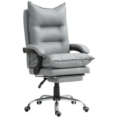 Kontorsstol Ljusgrå av Tyg och Metall Ergonomisk