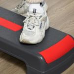 Höjdjusterbar Aerobic Stepper, Röd + Svart