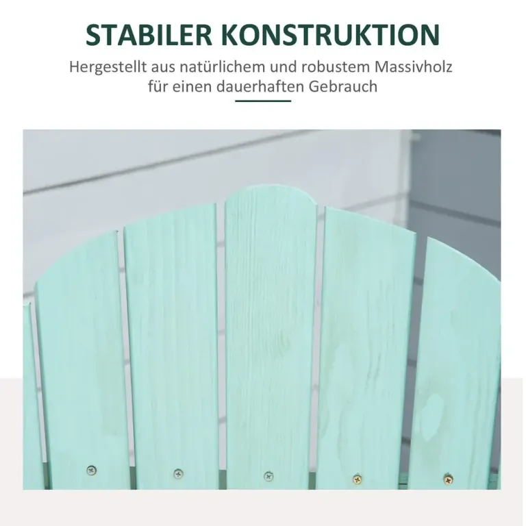 Solsäng Solstol Hopfällbar Adirondackstol i Furu 78 x 140 x