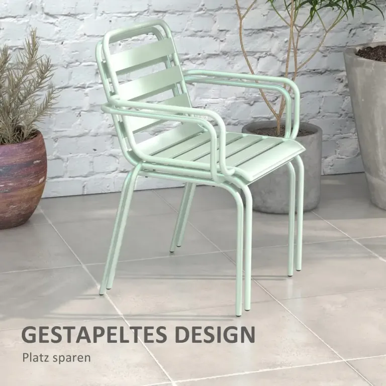 3-delat Bistroset Hopfällbart Grön 51 x 58 x 78 cm