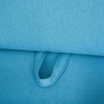 Bäddsoffa 2-i-1 Soffa Svart av Polyester och Metall för Vardagsrum med Justerbart Ryggstöd Avtagbart Överdrag Stabil 65 x 77 x 80 cm