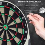 Elektronisk Darttavla med LCD-Skärm Svart Plast 6 Dartskivor 18 Spel för 8 Spelare Professionell