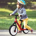 Barncykel Balanscykel med Träningshjul och Pedaler för 2-5 År Sitshöjd Justerbar PP Röd