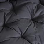 Sittdyna Trädgårdsbänksdyna med Bomullsstoppning Bekväm och Väderbeständig för Utomhusbruk Mörkgrå 100 X 98 X 8 Cm