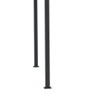 Pergola med Skjutbart Tak, Modern Trädgårdspaviljong i Aluminium, Justerbart Solskydd för Uteplatsen, Grå, 2,95 x 2,95 m