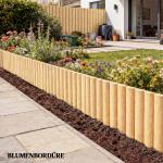 Trädgårdsstaket Trä Naturfärgad Furuträ för Trädgård och Rabatt Staketsektioner för Avgränsning och Dekoration 176x30 cm