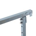 Ställningsbock 2-Pack Hopfällbar Höjdjusterbar Stål Robust för Byggarbete upp till 200 Kg Svart 68 X 58 X 80-130 Cm