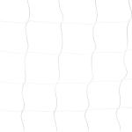 Fotbollsmål med Robust Nät och Markpinnar för Träning och Match för Barn och Vuxna Stabil och Lättmonterad Vit Plast 300 x 120 x 200 cm