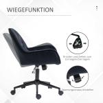 Snurrstol i Svart Sammet, Justerbar Kontorsstol för Vardagsrum, Elegant Skrivbordsstol med Ergonomisk Design, Svart