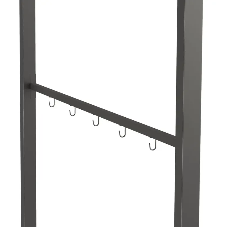 Grillpaviljong med Sidohyllor Grilltält 215 x 150 x 220 cm