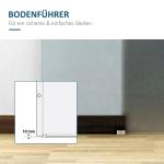 Skjutdörr i Glas för Inomhusbruk Platsbesparande Rumsavdelare Delvis Satinerat Glas Aluminium Inkl. Handtag 775/900/1025 X 2050 Mm