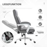 Kontorsstol Skrivbordsstol Svart av Tyg och Metall för Kontor Ergonomisk med Justerbart Ryggstöd och Fällbar Funktion