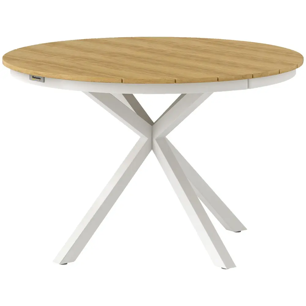 Trädgårdsbord med Kryssben och Lattdesign Hållbar 118 Cm