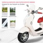 Elektrisk Barnmotorcykel med MP3 Musikbelysning för 3-6 År PP Vit 108 X 49 X 75 Cm