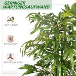 Konstgjord Växt Bambuträd Grön av Plast och Tyg för Inomhusbruk Dekorativt Träd med Plantering Naturlig Look 180 cm