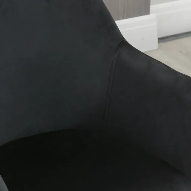 Matsalsstolar Köksstolar Svart av Polyester 54 x 57 x 80 cm
